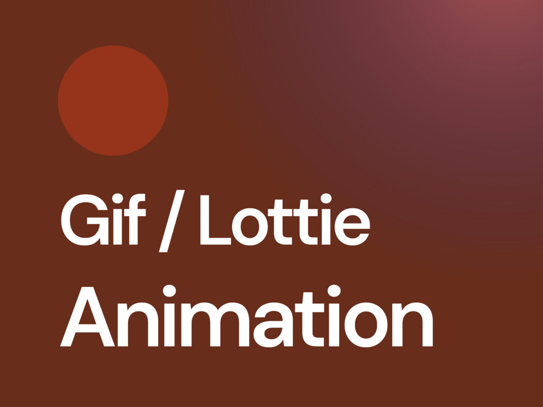 Gif / Lottie Animation